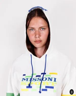 1990s Missoni Sport White Hoodie M