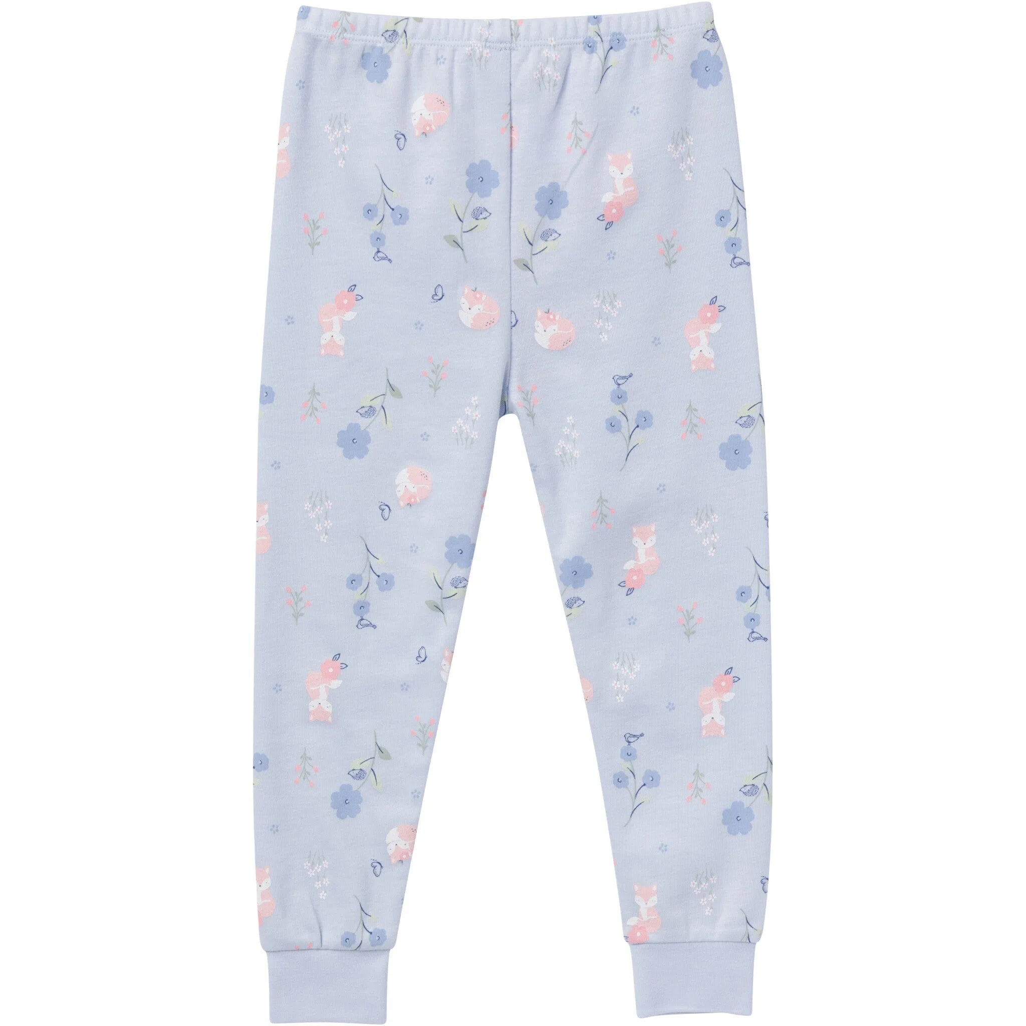 4-Piece Infant & Toddler Girls Fox Floral Tops and Pants Sets