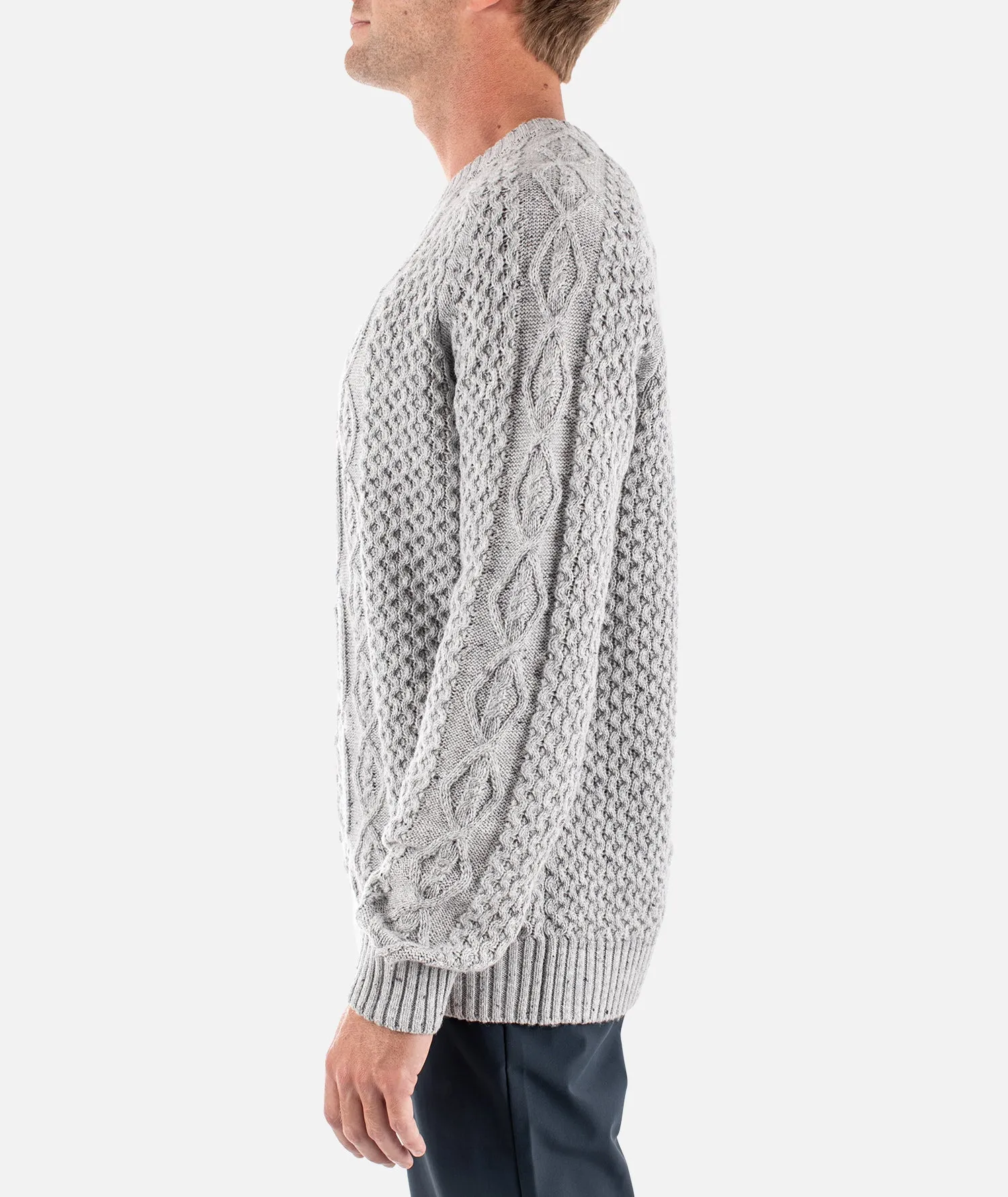 Angler Oystex Sweater - Light Grey