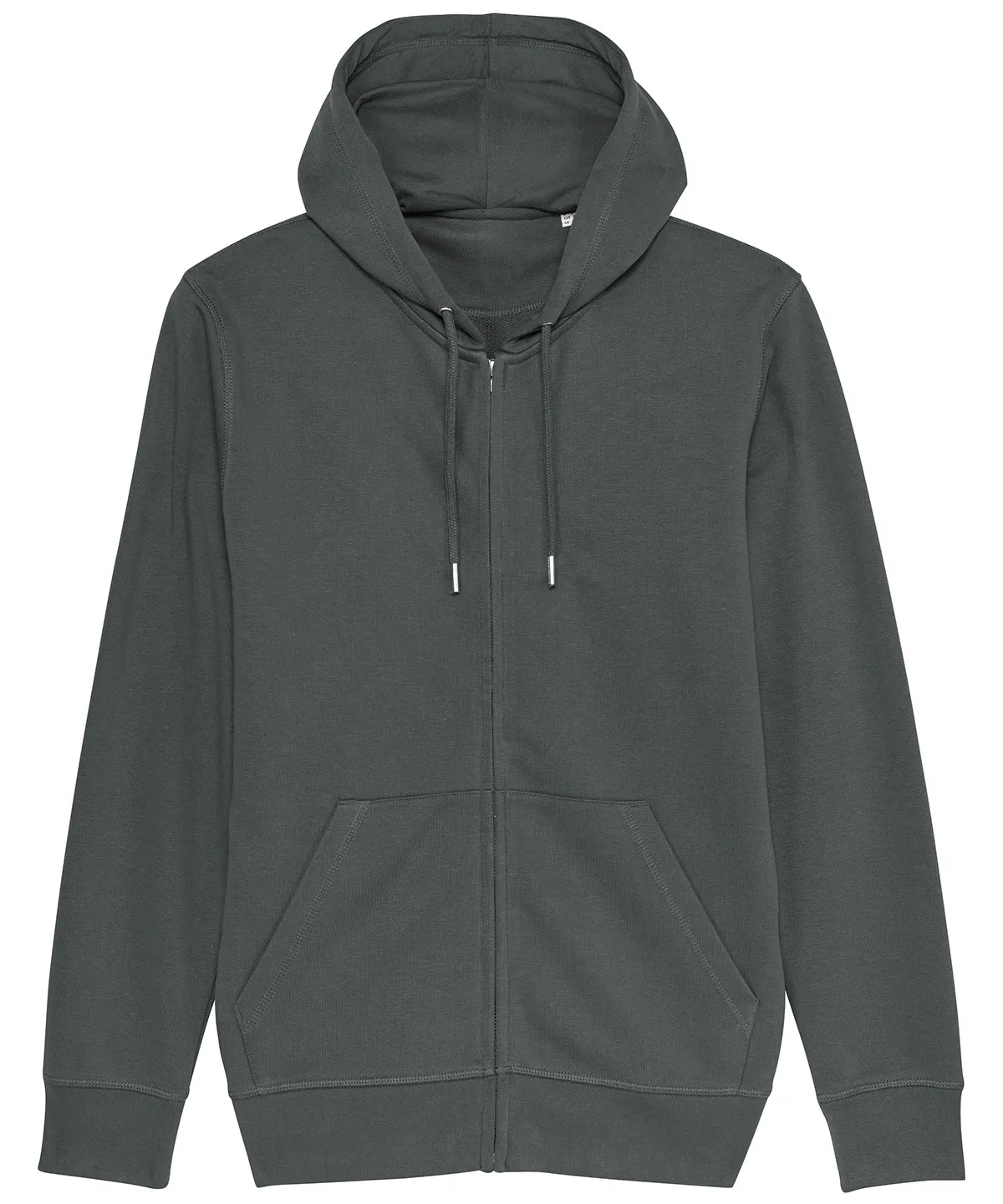 Anthracite - Unisex Connector essential zip-thru hoodie sweatshirt (STSU820)