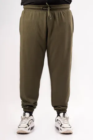 Army Green  Loose Fit Trousers (Plus Size) - S24 - MTR112P