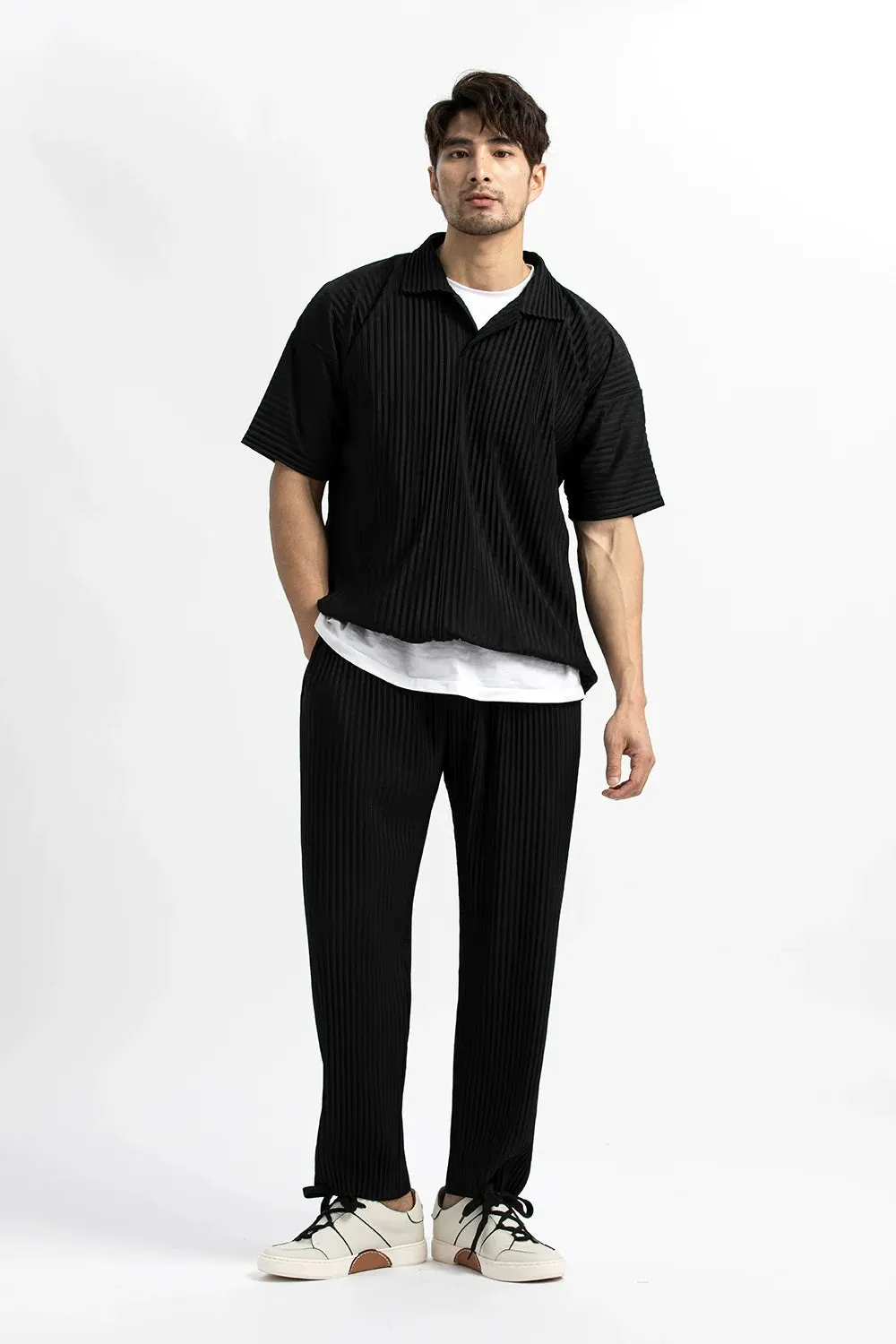 Baggy relaxed fit casual trousers