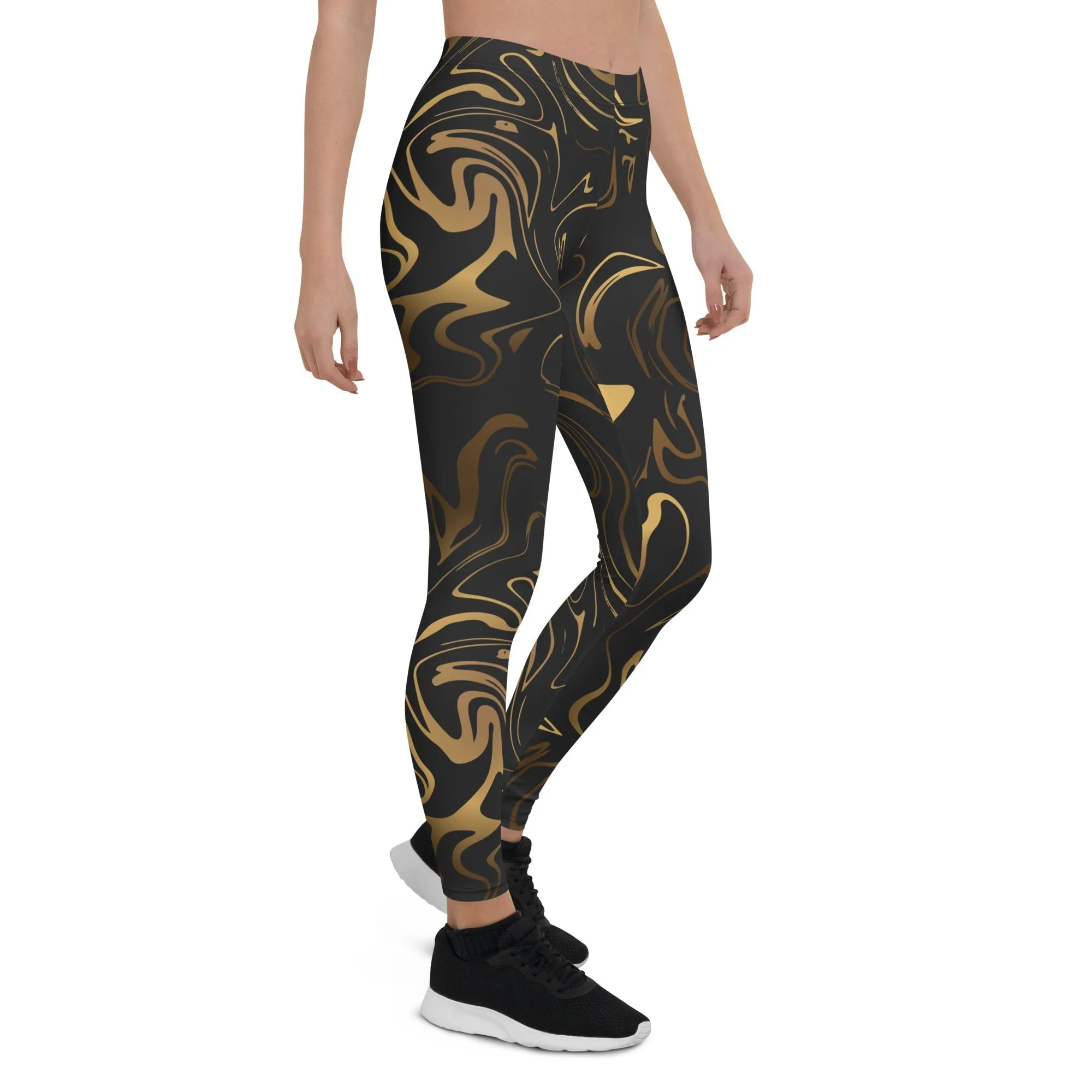 Black & Gold Leggings