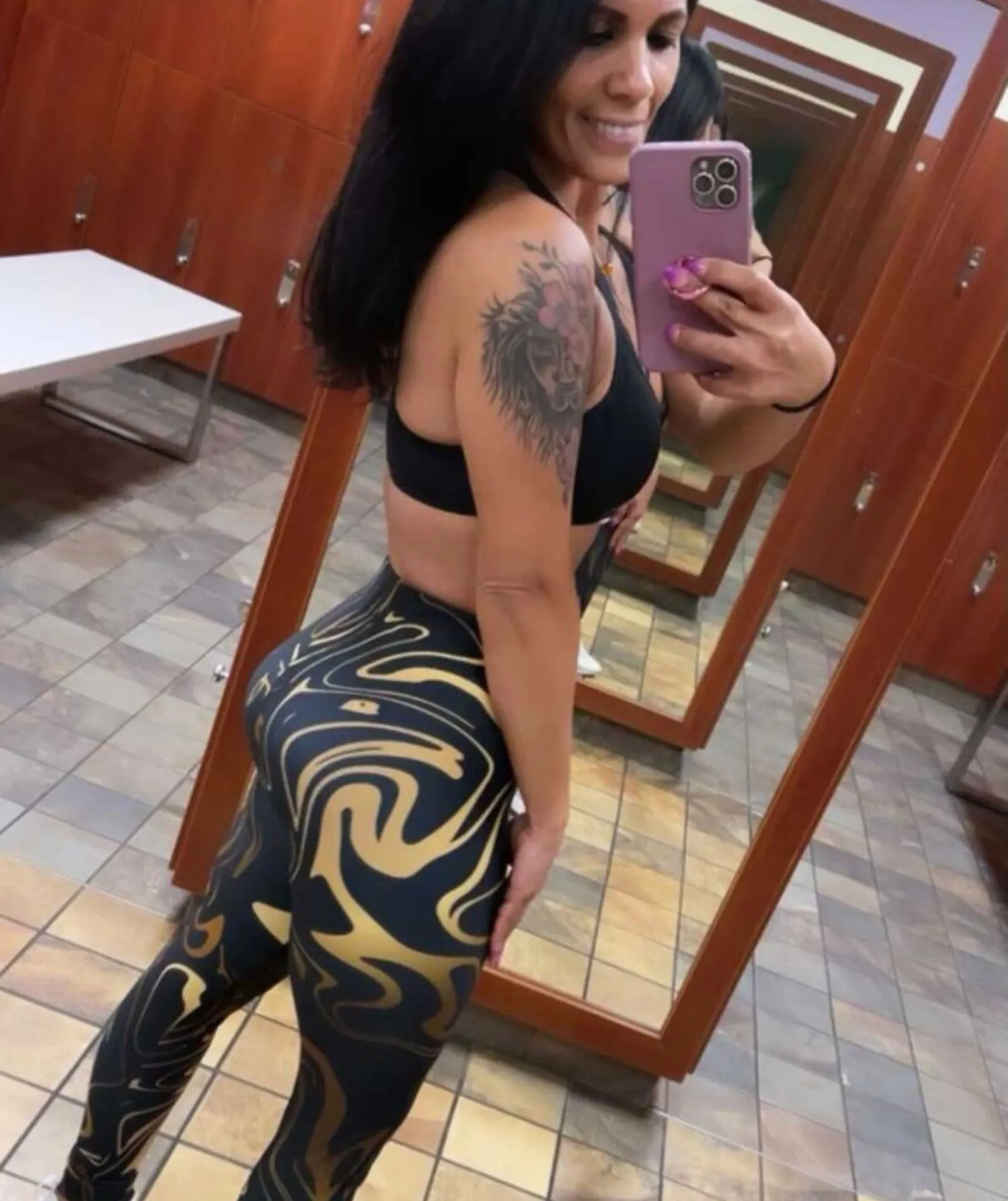 Black & Gold Leggings