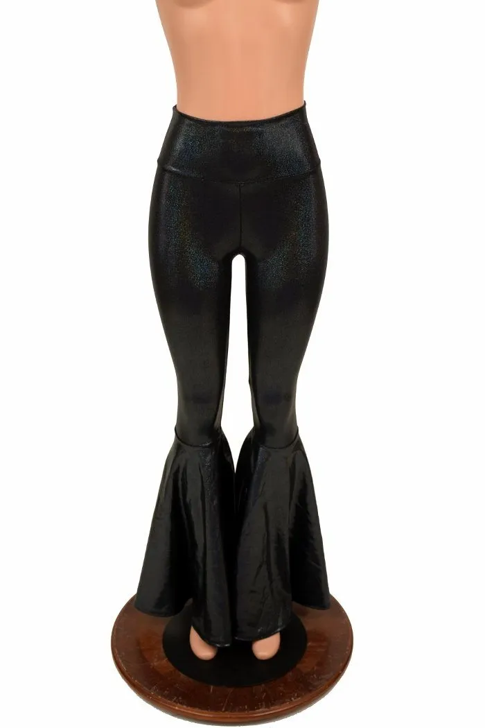 Black High Waist Bell Bottom Flares