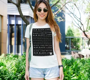 Black Lives Matter TEXT women's T-shirt