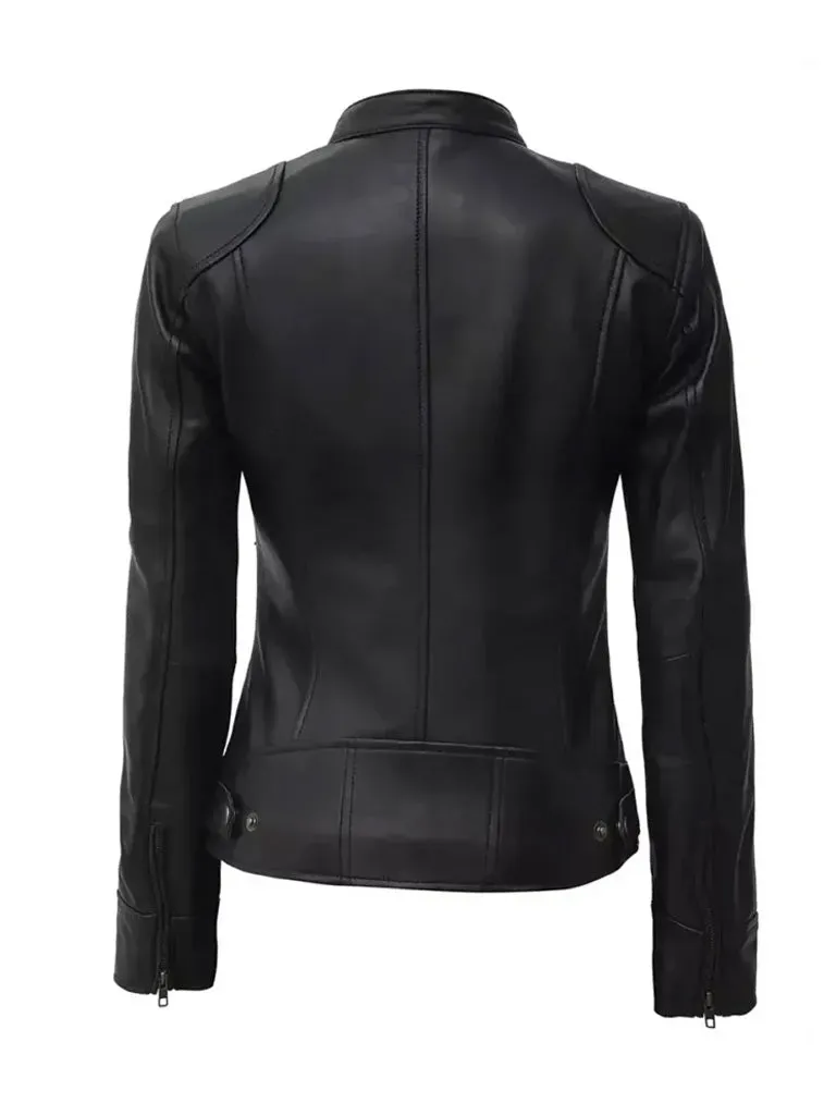 Black Vintage Leather Jacket