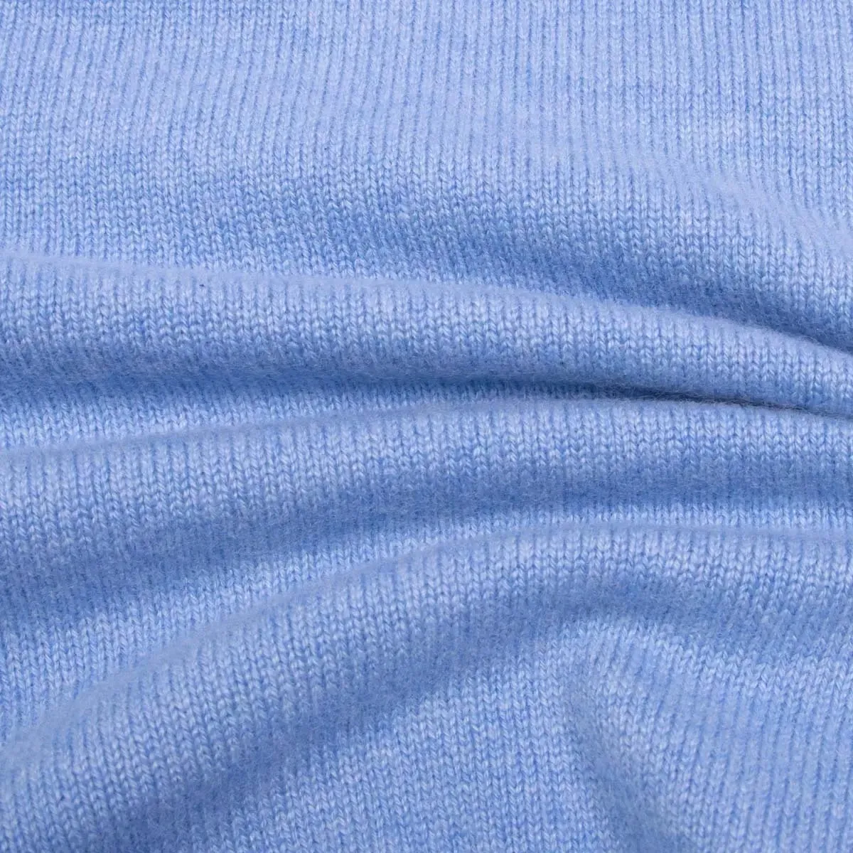 Blue Haze Tobermorey 4ply V-Neck Cashmere Sweater