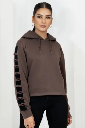 Brown Bishop Sleeve Hoodie - W21 - WH00002