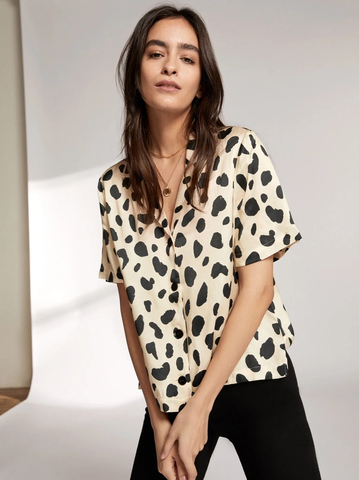 Cammy Animal Spot Top