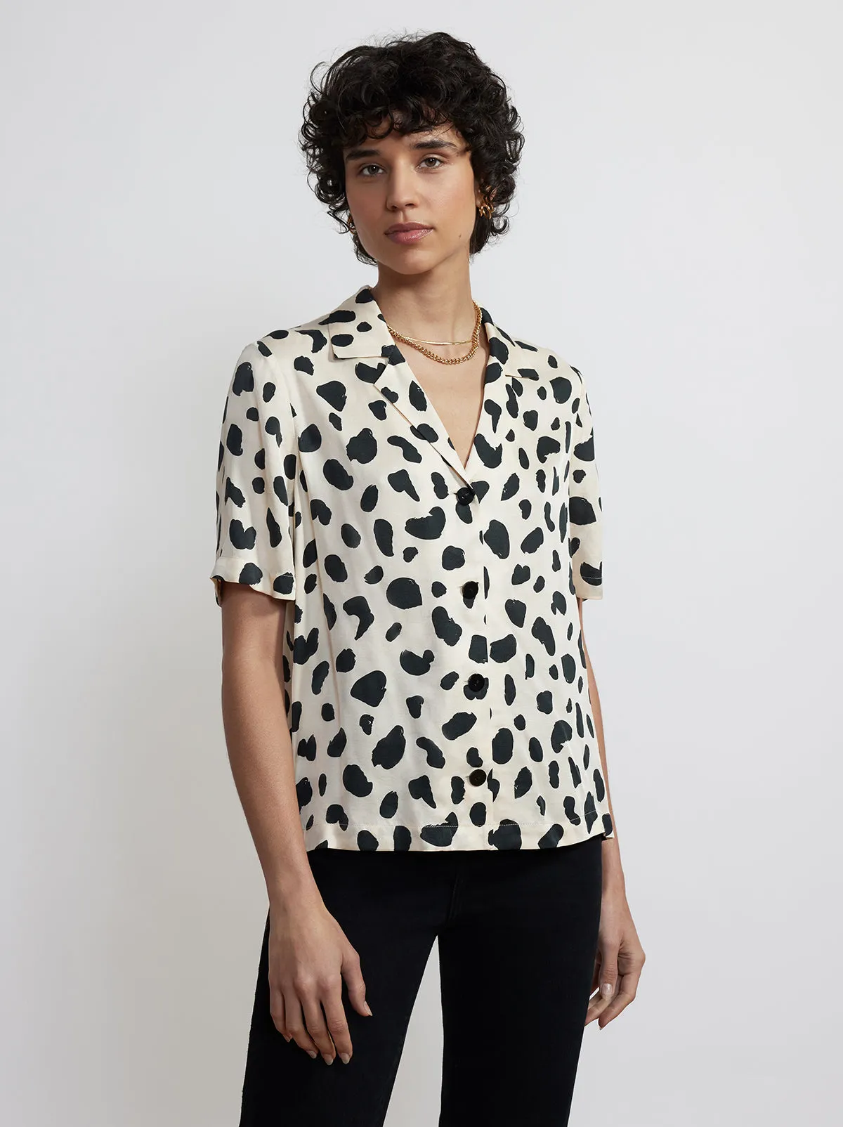 Cammy Animal Spot Top