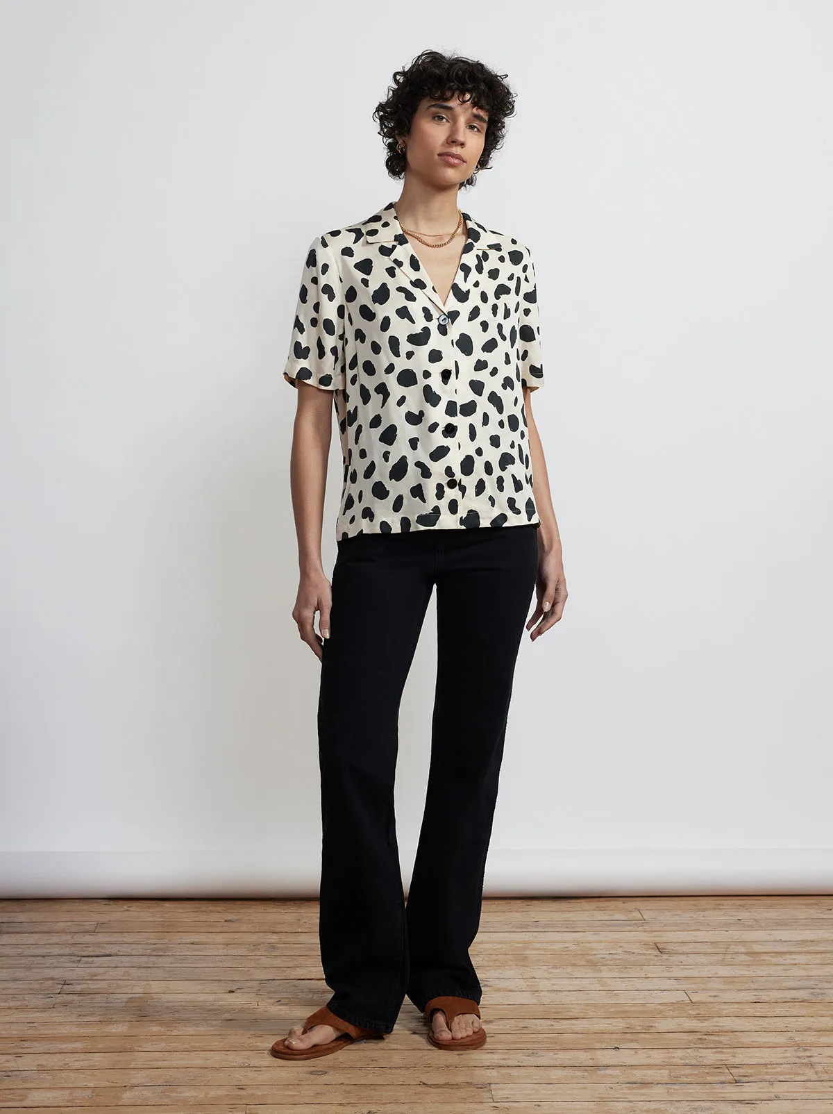 Cammy Animal Spot Top