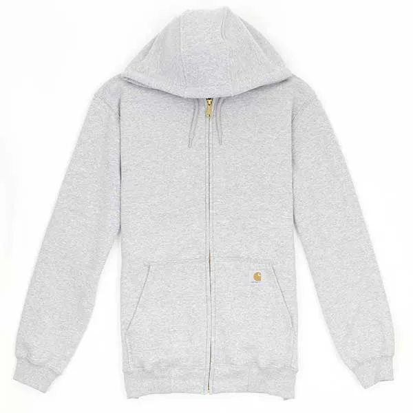 Carhartt Midweight Hooded Zip-Front Sweatshirt Heather Grey