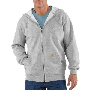 Carhartt Midweight Hooded Zip-Front Sweatshirt Heather Grey