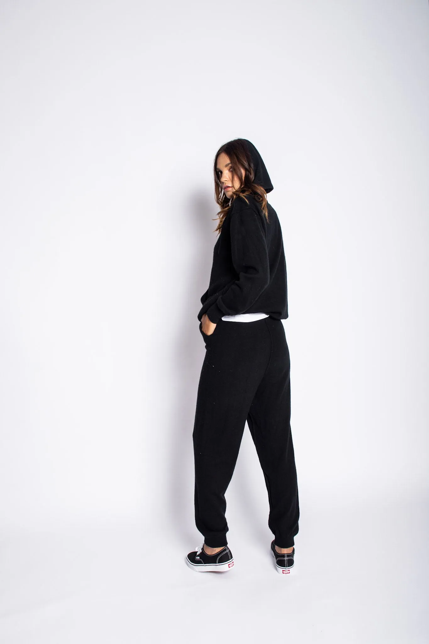 Cashmere Loungewear Sweatsuit Two Piece Set