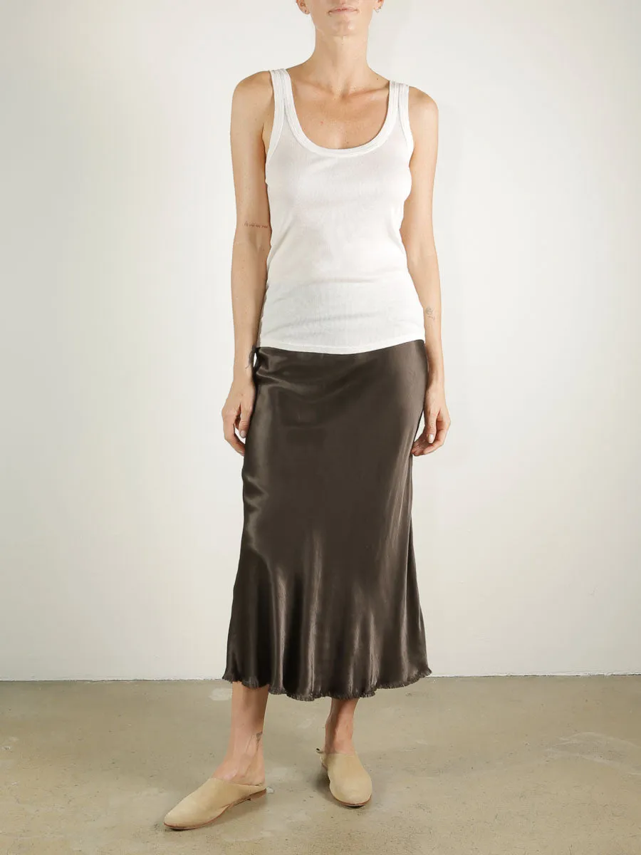 Cass Tank in Lightweight Rib - Stone