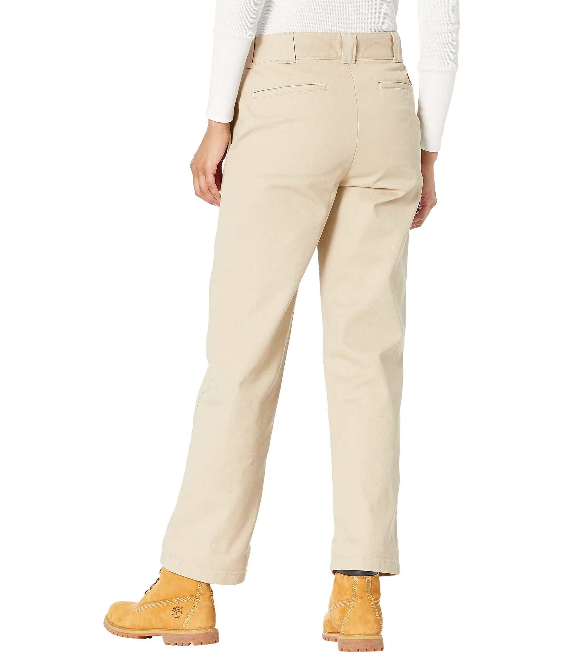 Dickies Juniors Pants, Work Crop Roll Hem Original Twill Relaxed Fit