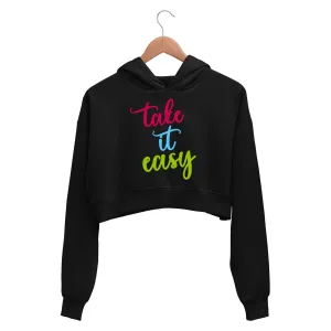 Eagles Crop Hoodie - Take It Easy