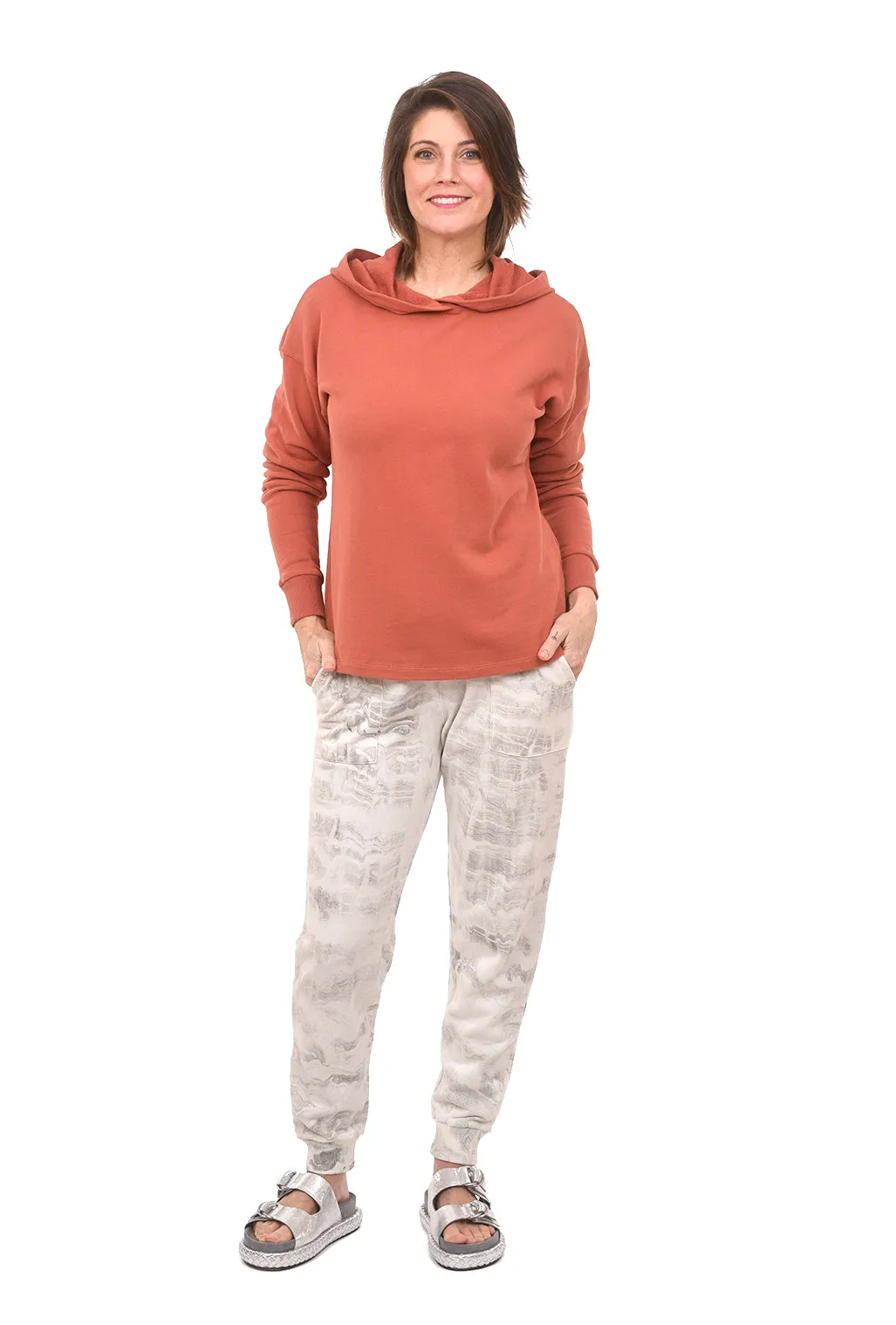 Easy Fit Hoodie, Red Jasper