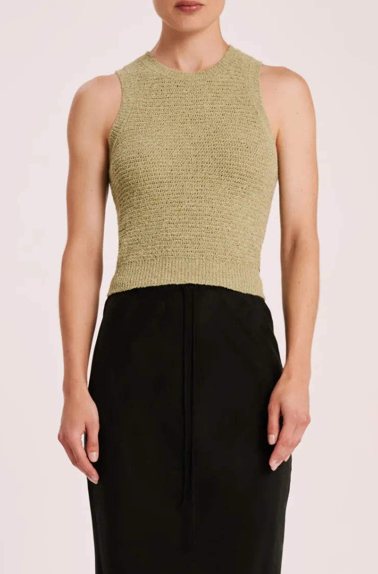 Ember Knit Tank Lime