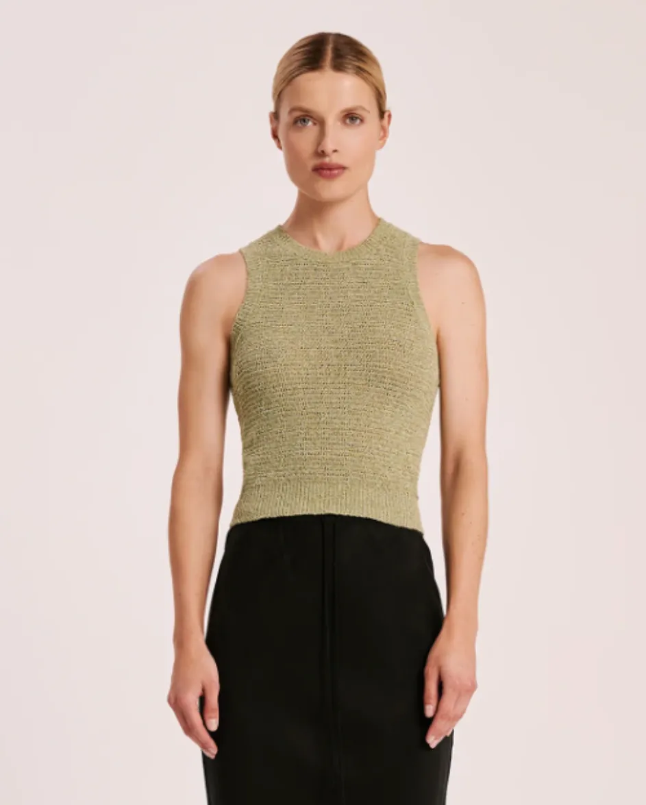 Ember Knit Tank Lime