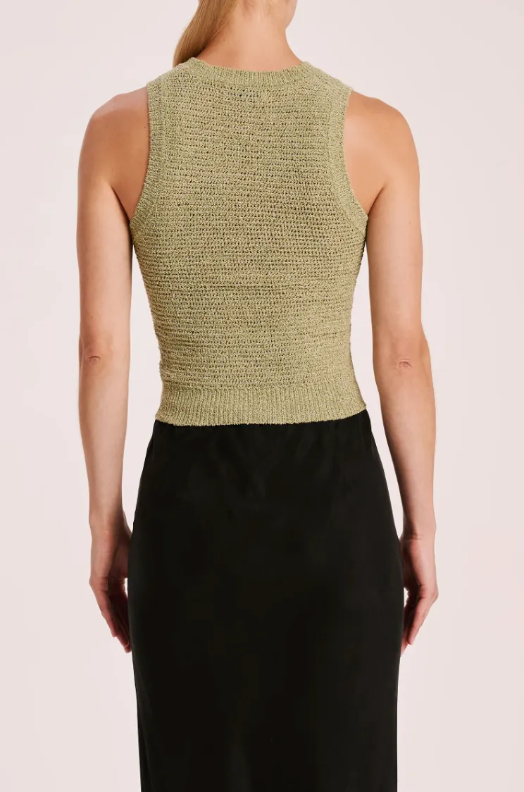 Ember Knit Tank Lime