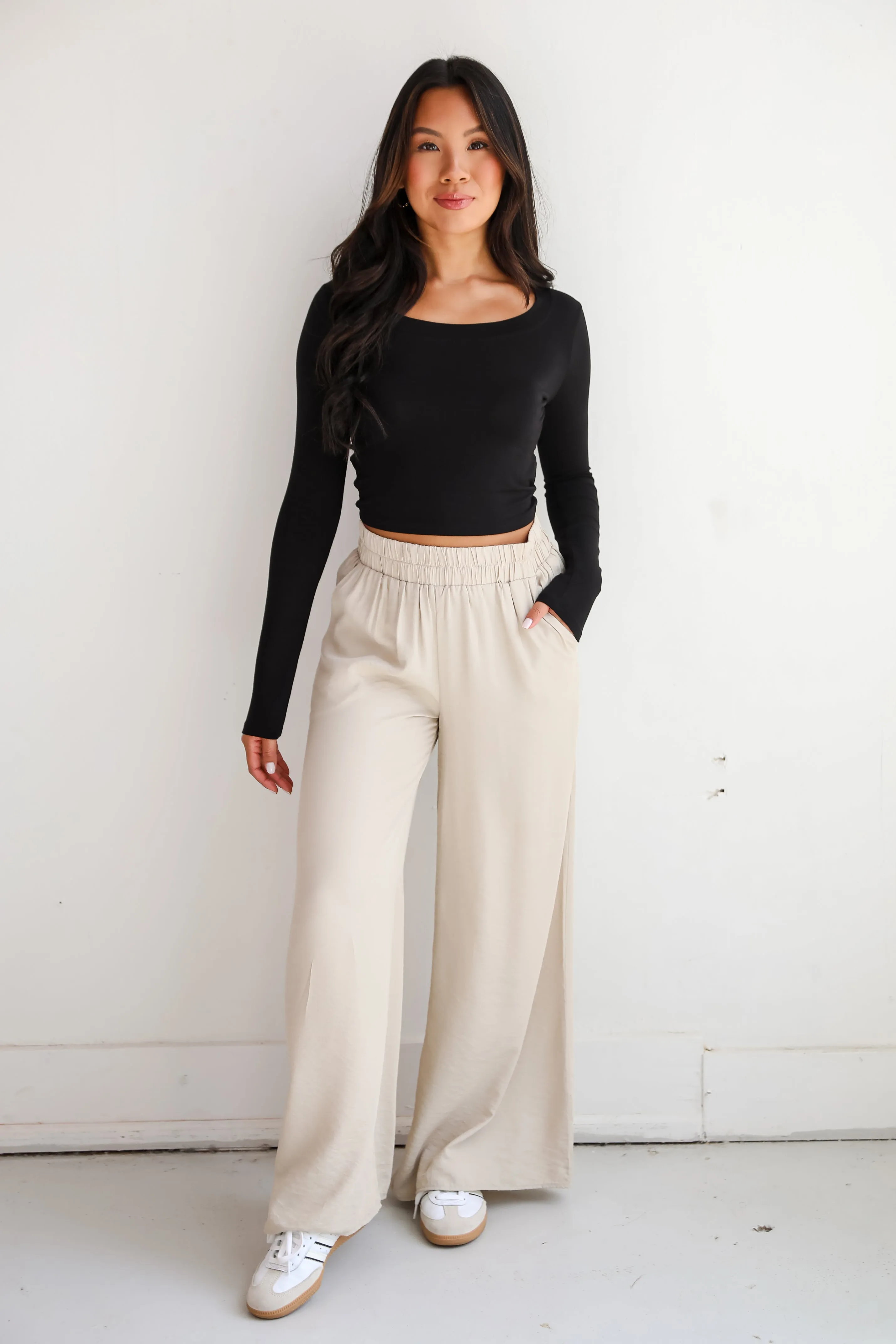 FINAL SALE - Positively Delightful Wide Leg Pants