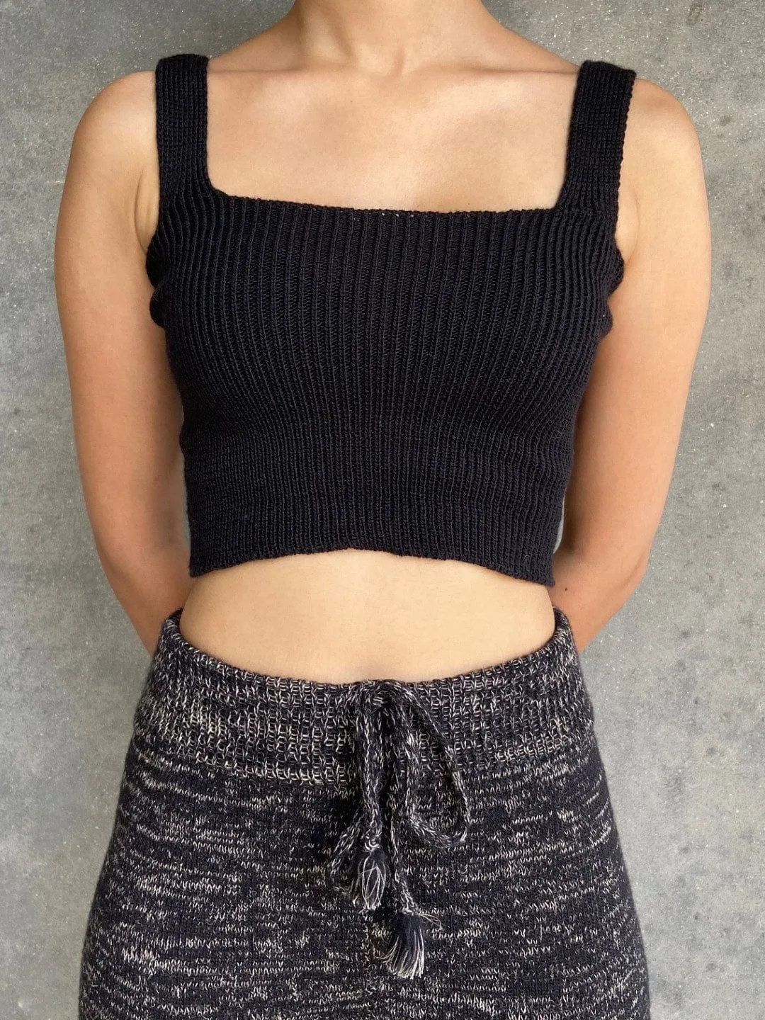 Foxys Midnight Merino Crop Top