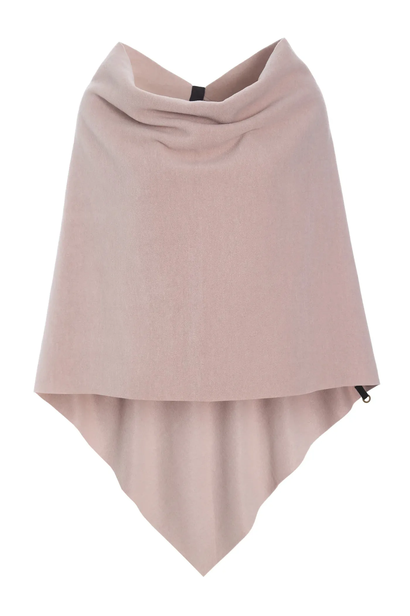 Henriette Cozy Fleece Poncho | Dusty Rose