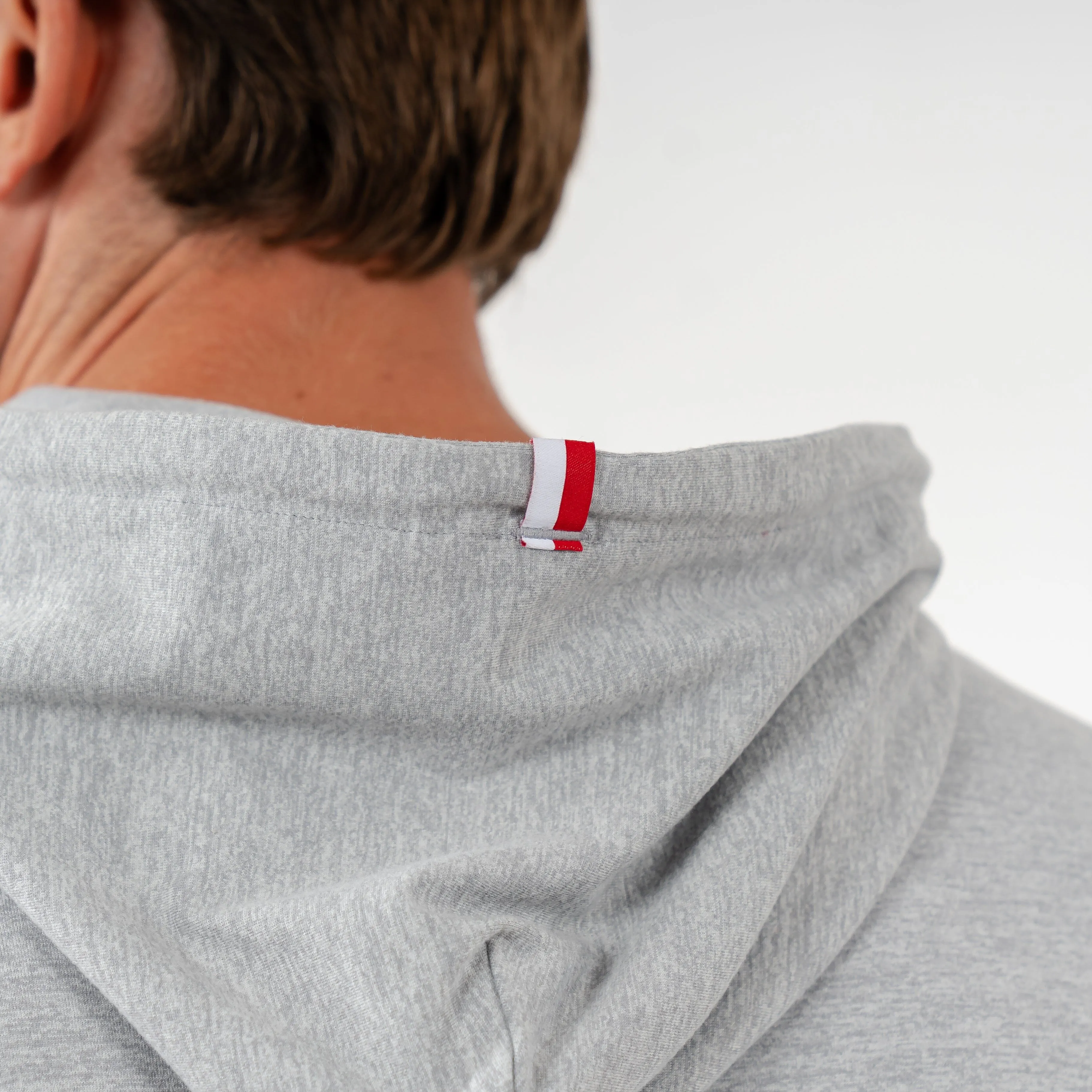 Ohio State Hesi Collegiate Hoodie - Heather Grey, Stainless Steel Accents, White Logo