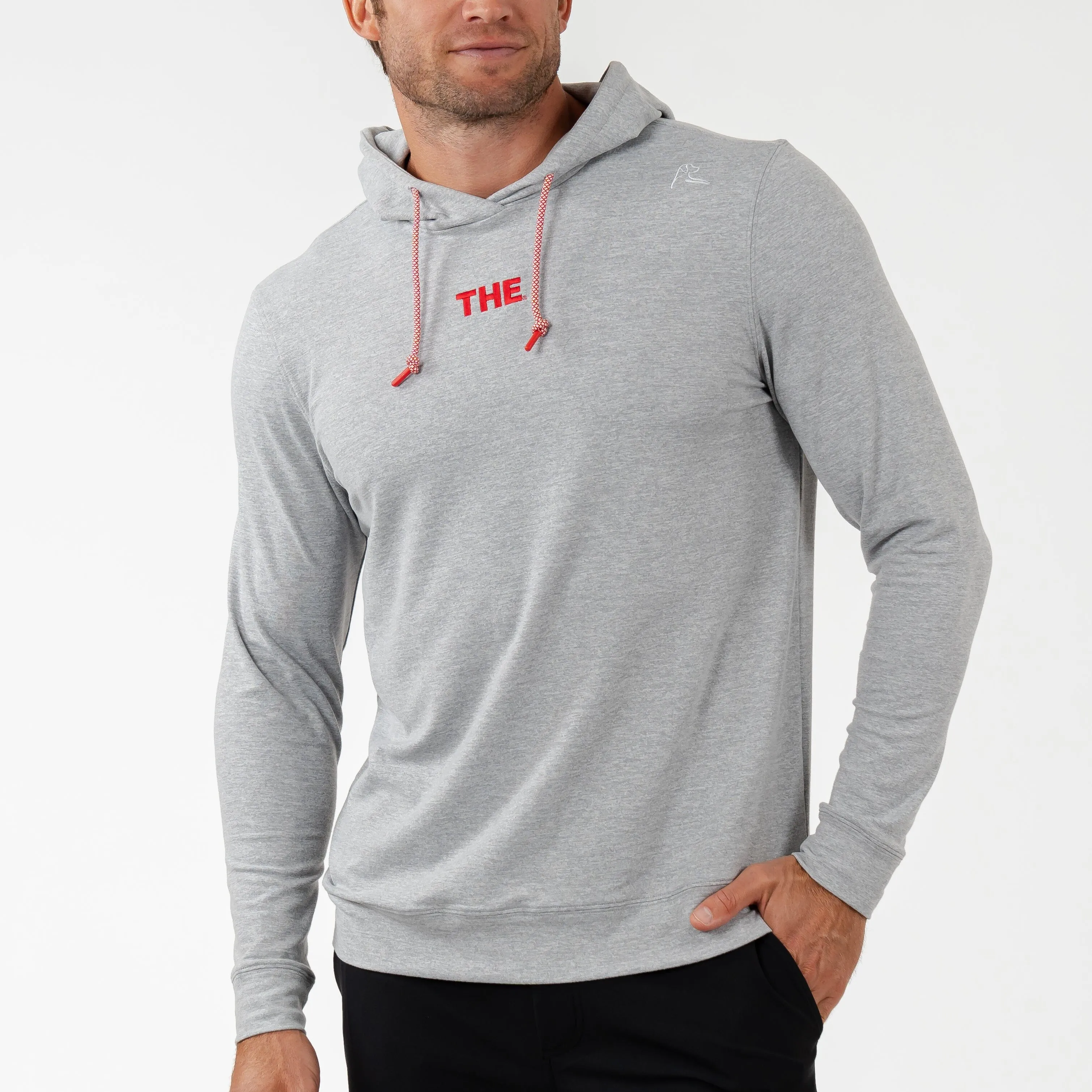 Ohio State Hesi Collegiate Hoodie - Heather Grey, Stainless Steel Accents, White Logo