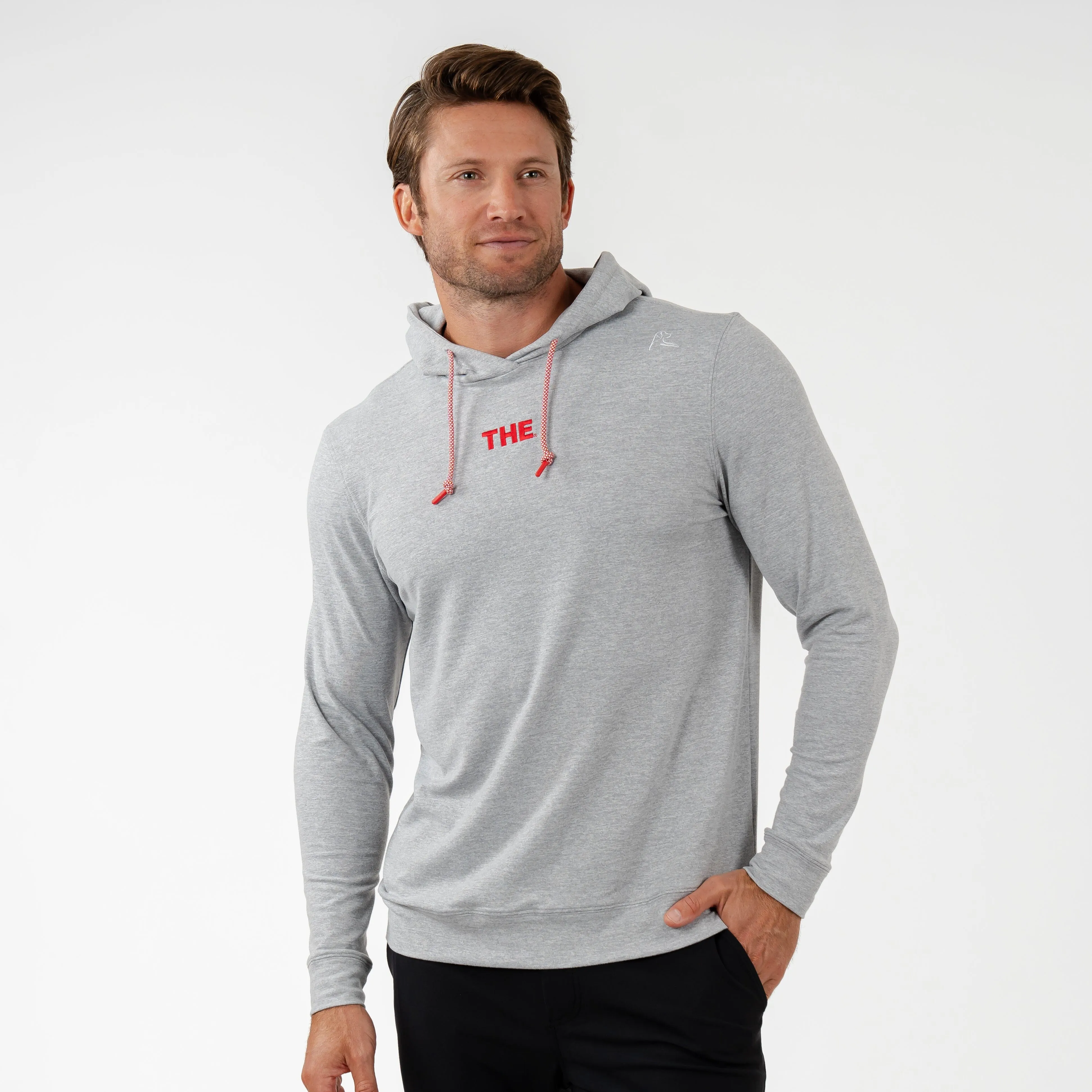 Ohio State Hesi Collegiate Hoodie - Heather Grey, Stainless Steel Accents, White Logo