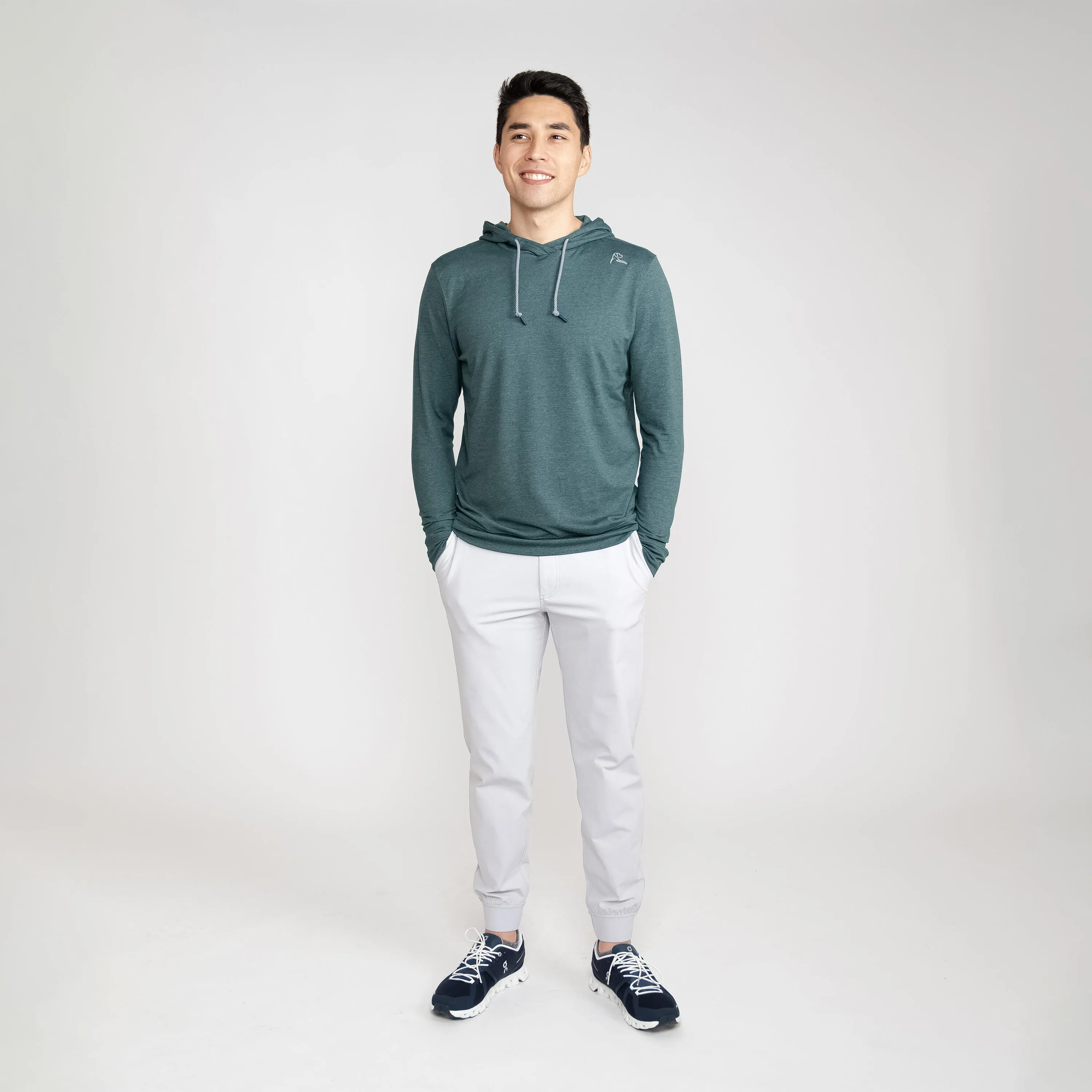 Hesi Performance Hoodie | Heather - Ponderosa Green/Willow Green