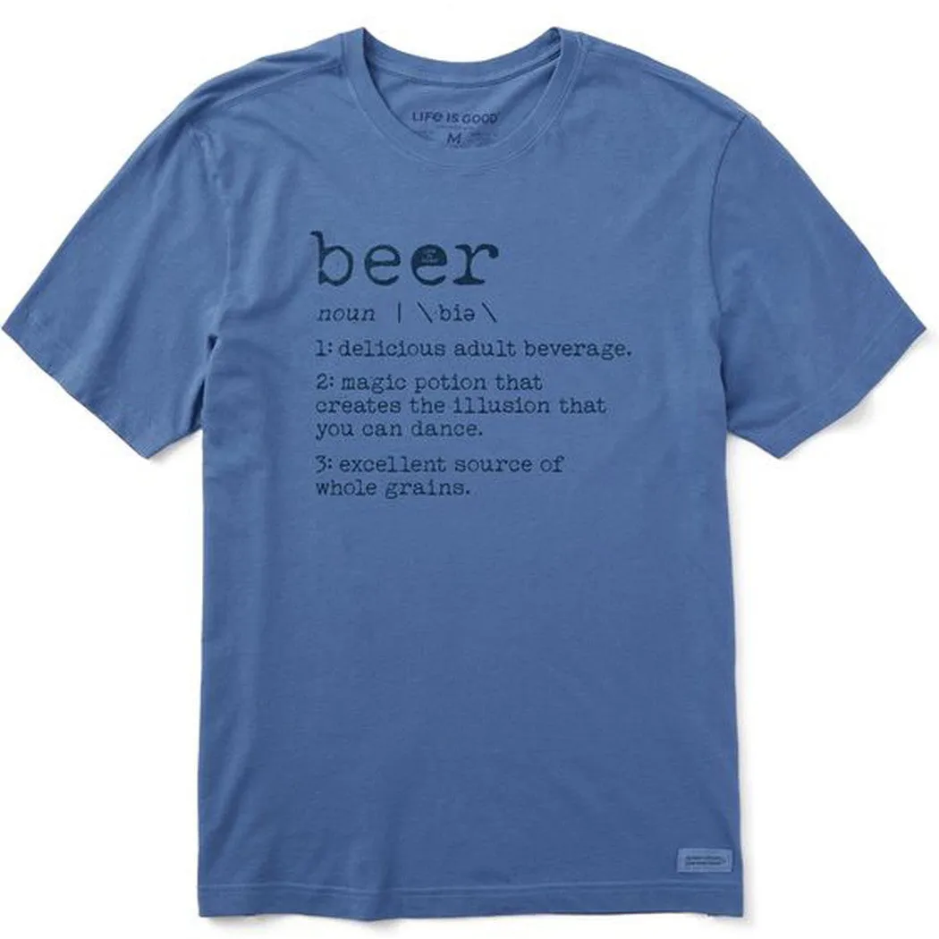 Life is Good Men's Beer Defined Short Sleeve Crusher Tee