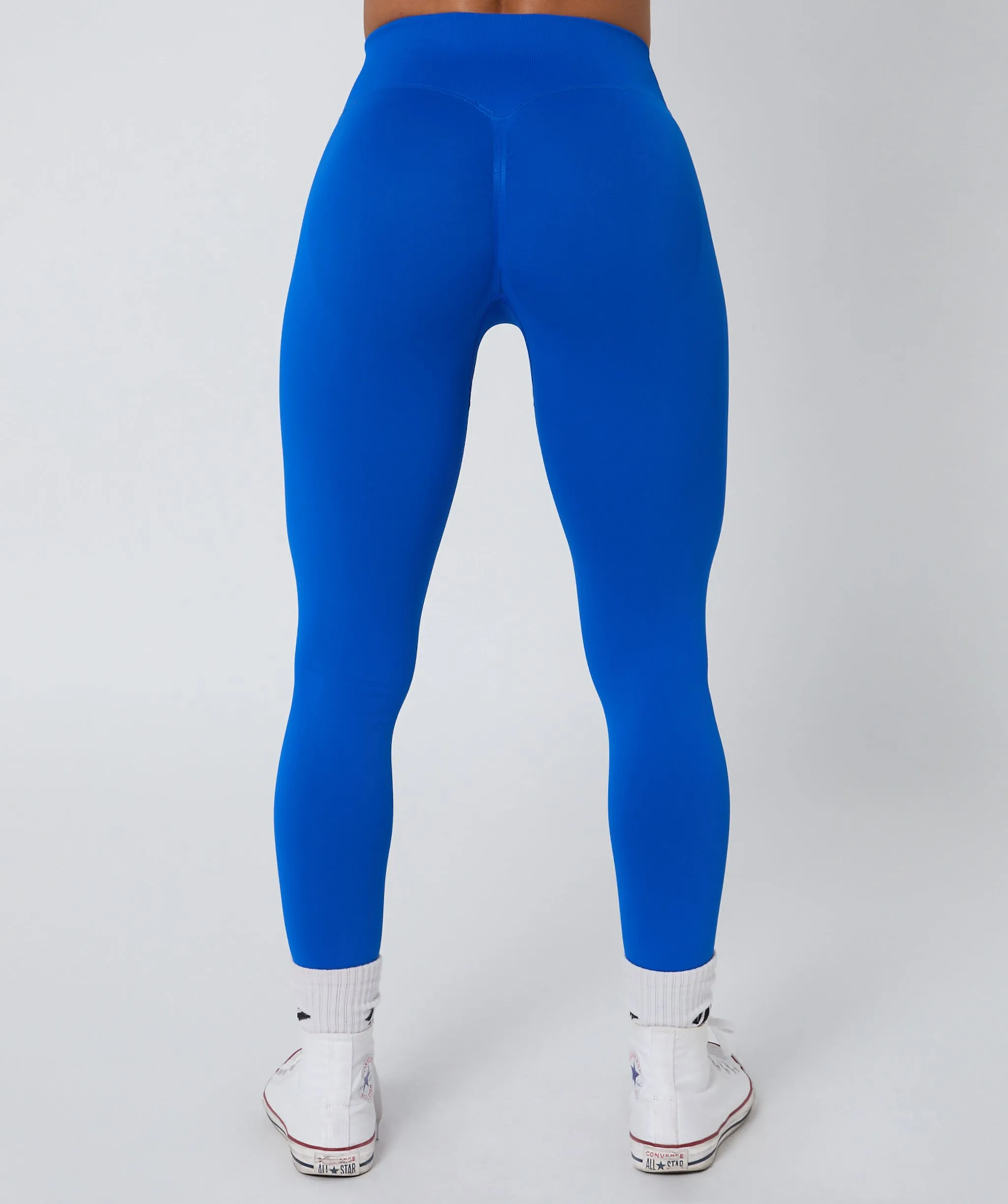 Luscious Seamless Full Length Leggings Electric Blue