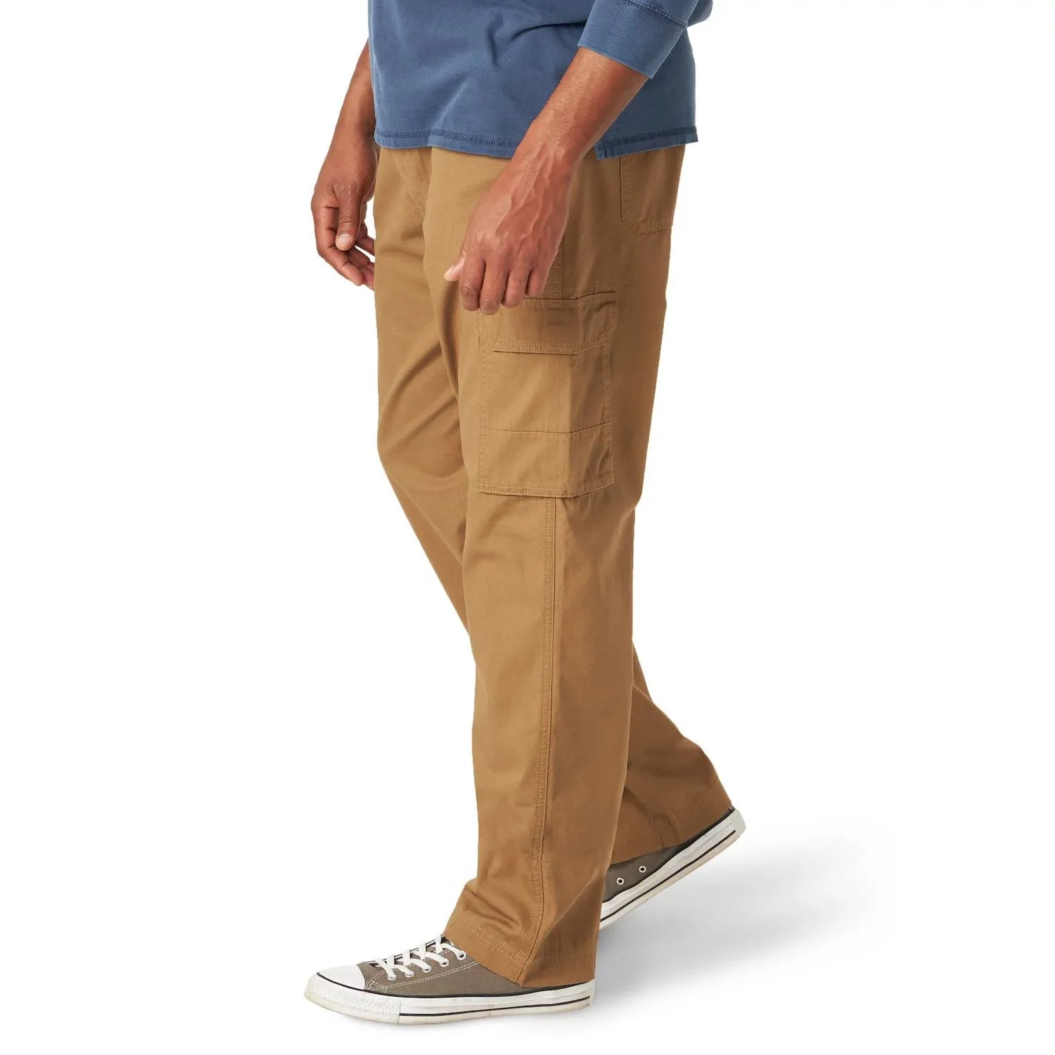 Men's Ripstop Wrangler Relaxed Cargo Pants, Blue