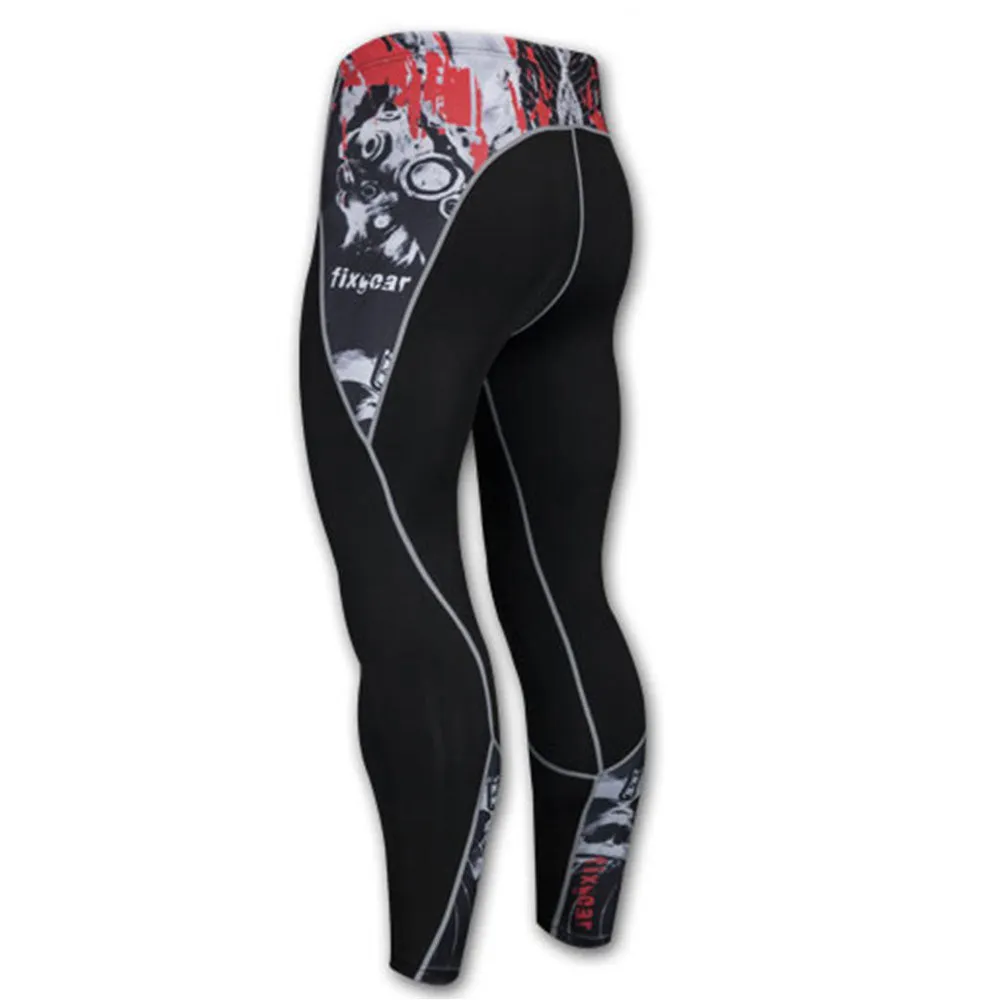 Motor City Madness Black No Gi BJJ Compression Leggings/Spats for Jiu Jitsu, MMA, Grappling and Wrestling