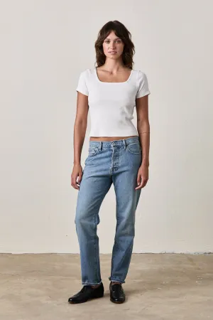 NOELLE TOP / SOFT WHITE