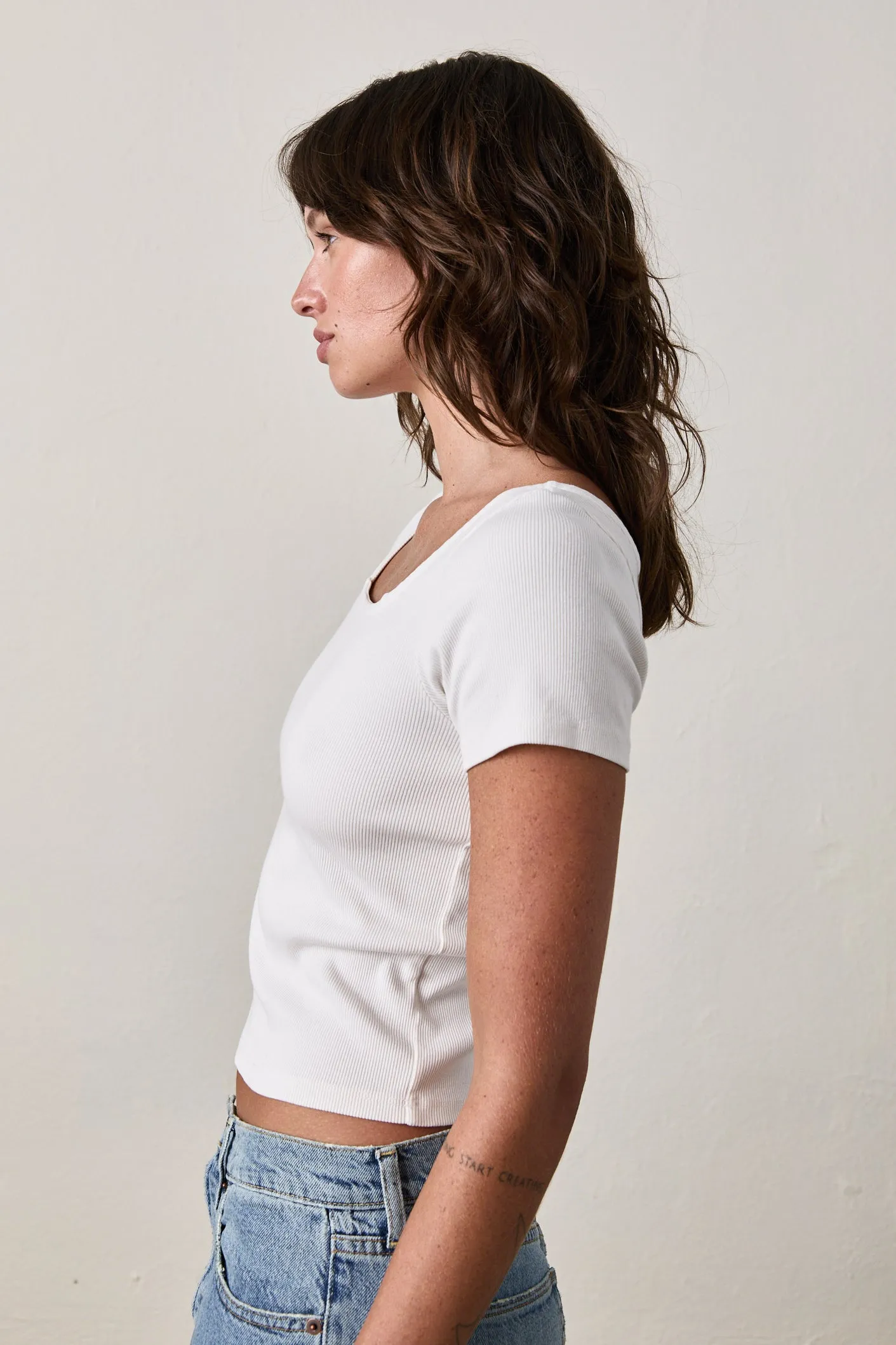 NOELLE TOP / SOFT WHITE