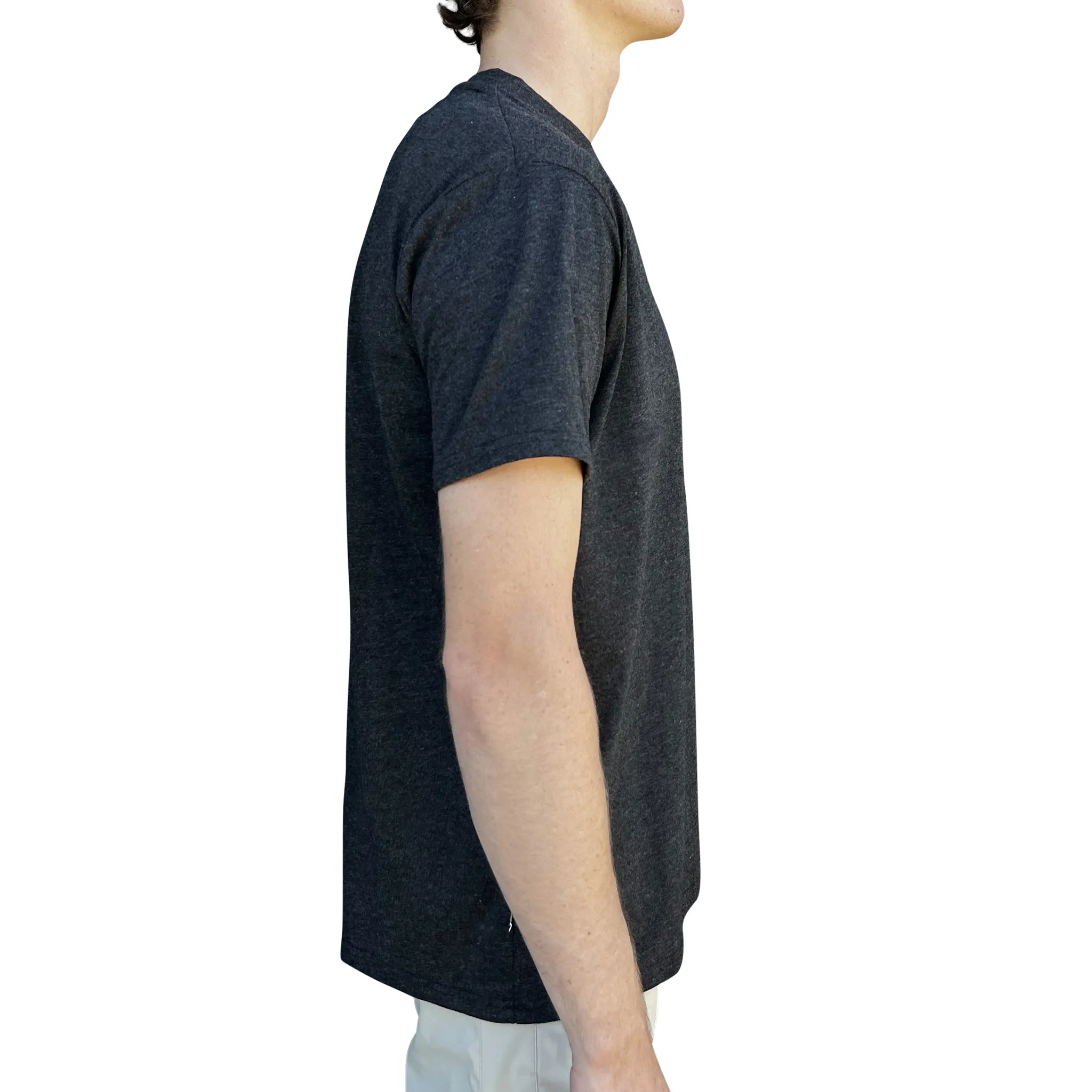 Piha Logo Tee - Charcoal