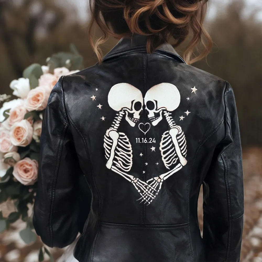 (Real Leather) Custom Leather Jacket Embroidery