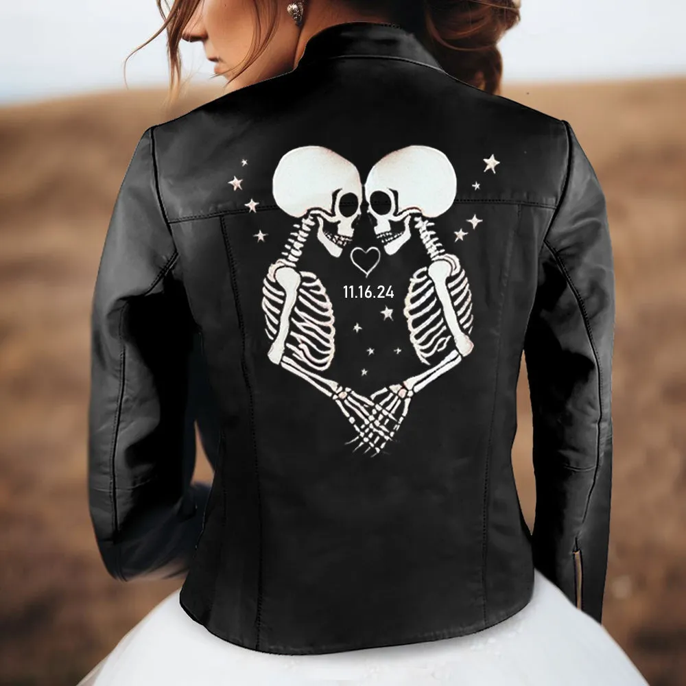 (Real Leather) Custom Leather Jacket Embroidery