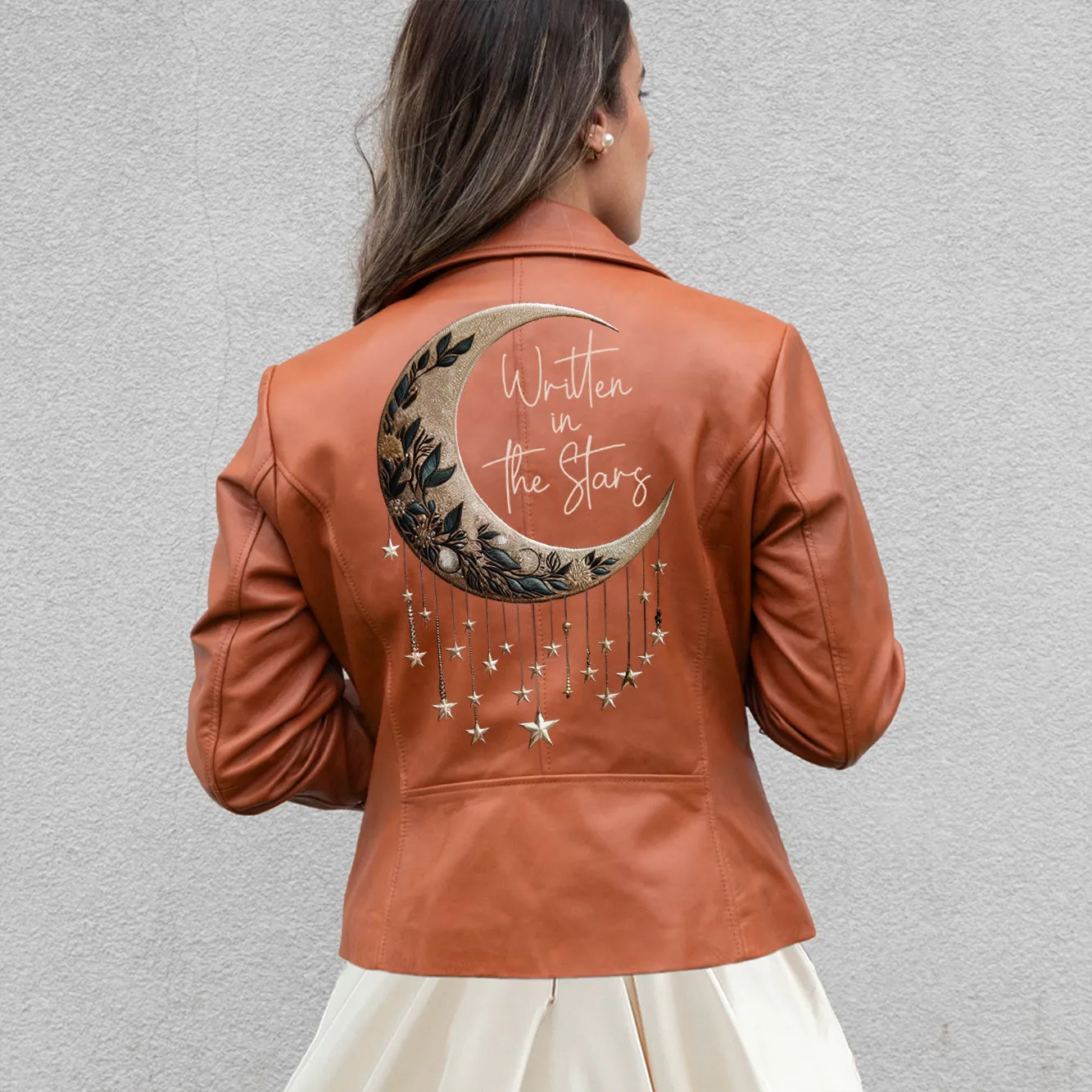 (Real Leather) Written In The Stars Leather Jacket