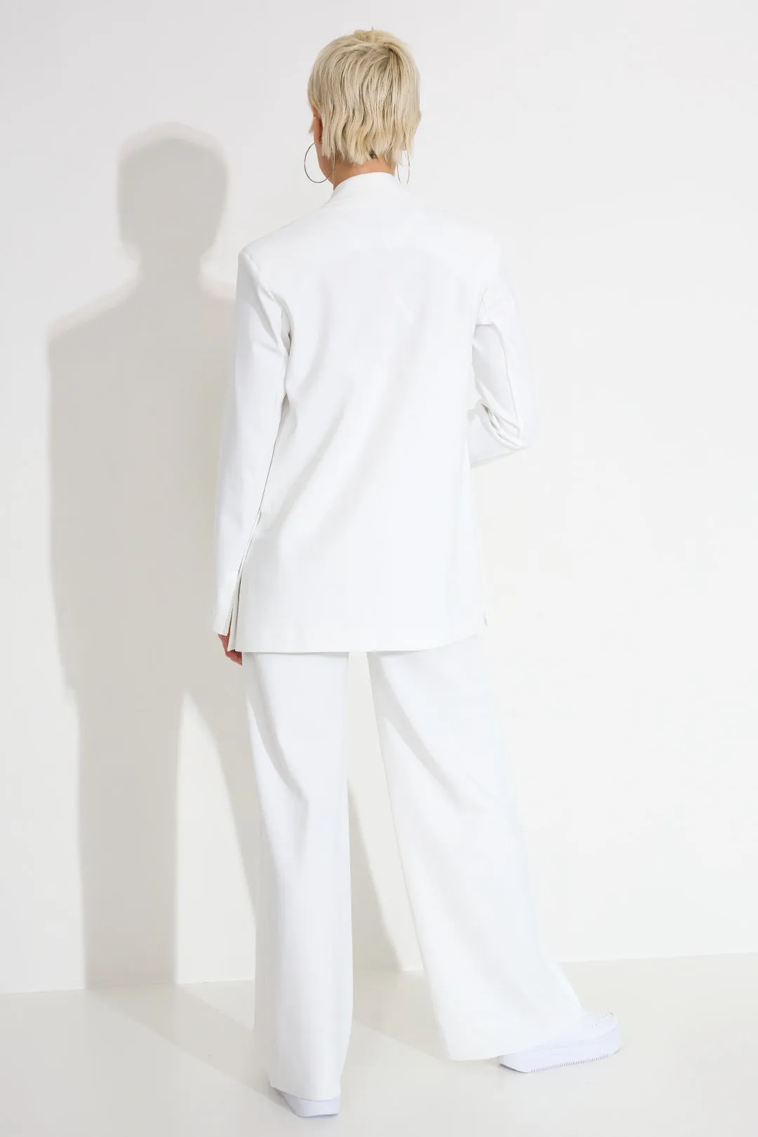 Rebel Trousers  Relaxed Wide Fit White