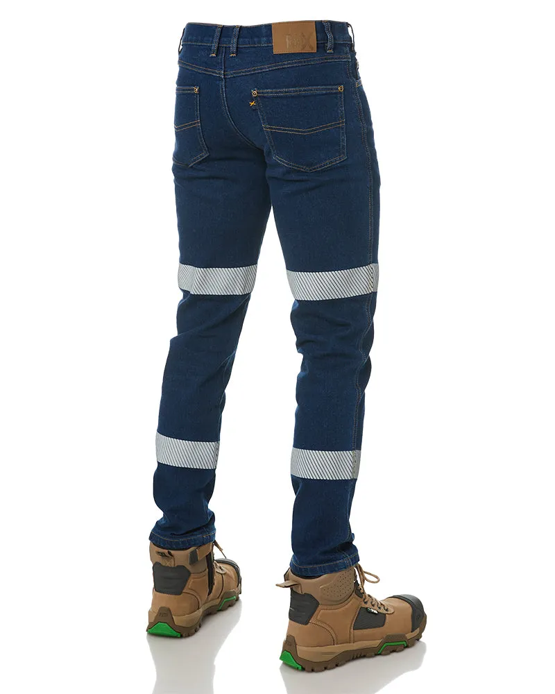 RMX Flexible Stretch Jeans with Tape - Denim