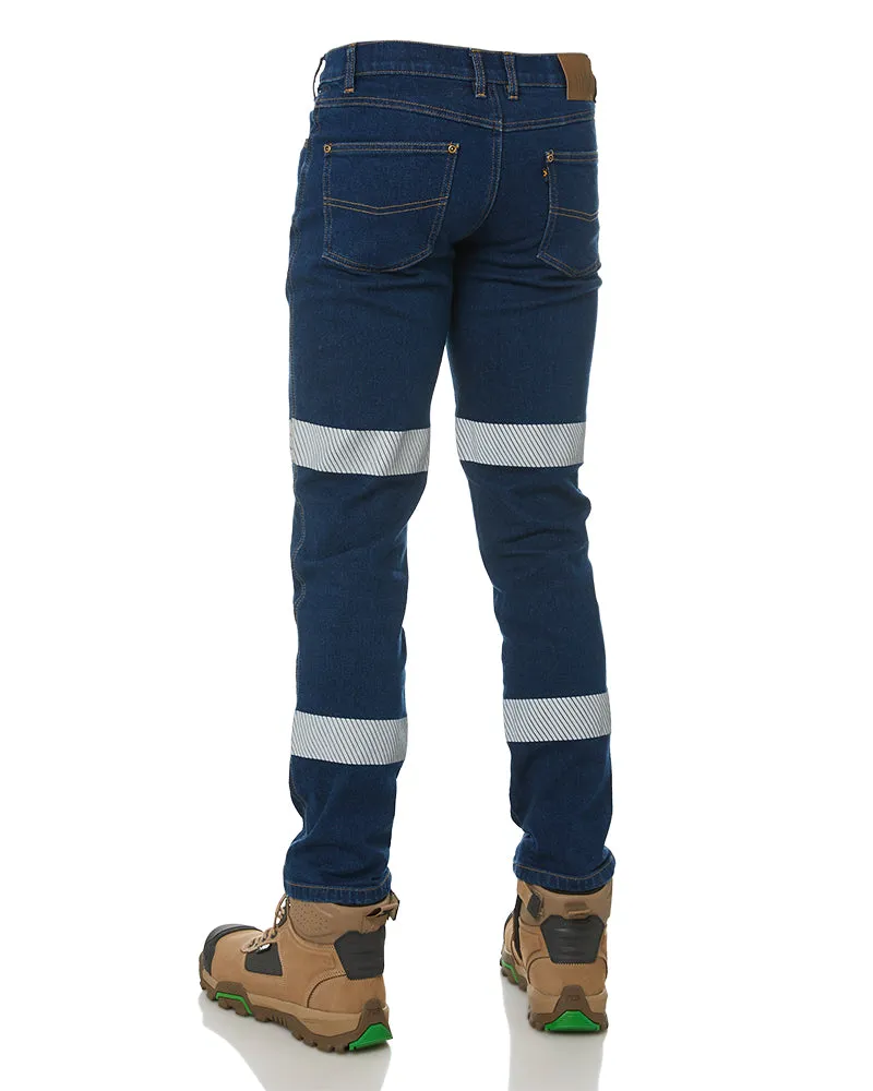 RMX Flexible Stretch Jeans with Tape - Denim