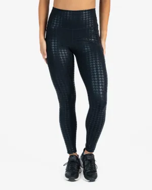 Skin Shakti Leggings (27 in. inseam) - Black Houndstooth