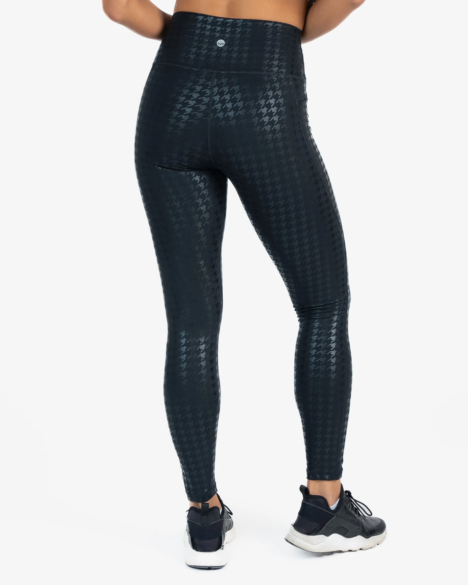 Skin Shakti Leggings (27 in. inseam) - Black Houndstooth