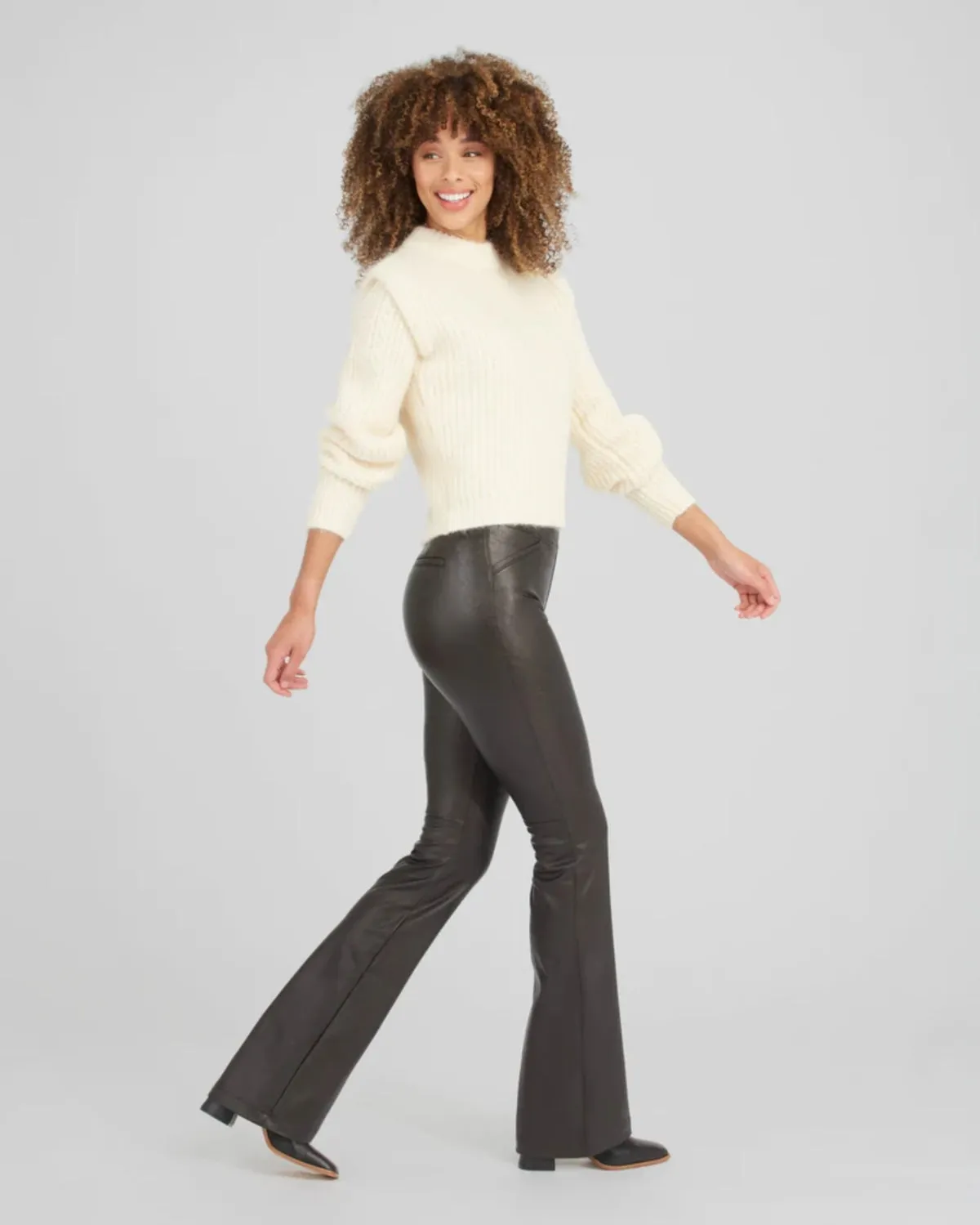 Spanx, Leather-Like Flare Pant