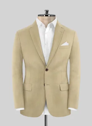 Stretch Beige Wool Jacket